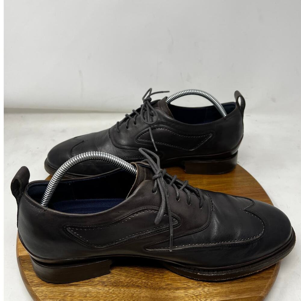 Cole Haan‎ Washington Oxford Mens 9.5 M Grand 2.0 Metallic Pewter Brown - Picture 5 of 12